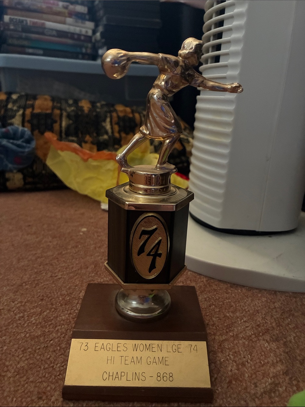 1973 bowling trophy